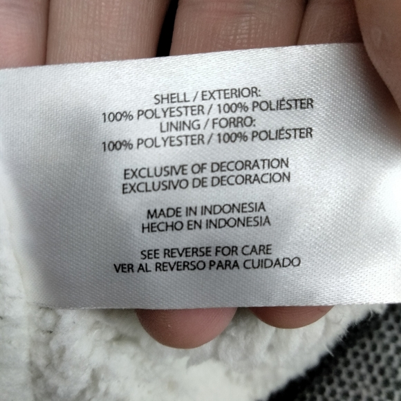 Orvis Quarter Zip Fleece Lined Pullover Sweater in Marled Grey Sz. Lg - Picture 9 of 10